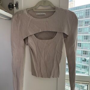 ABERCROMBIE & FITCH shoulder sweater and tank